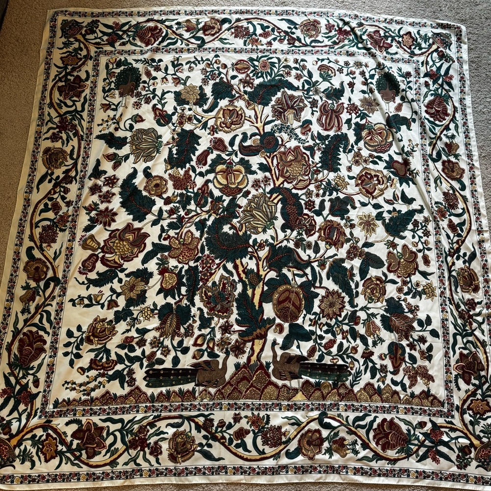 Sassy Jones Vintage 51x51 in Silk Scarf